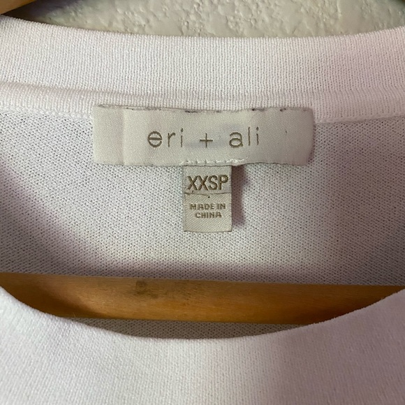 Anthropologie Eri+Ali Flutter Sleeve Crop Top - Picture 2 of 4